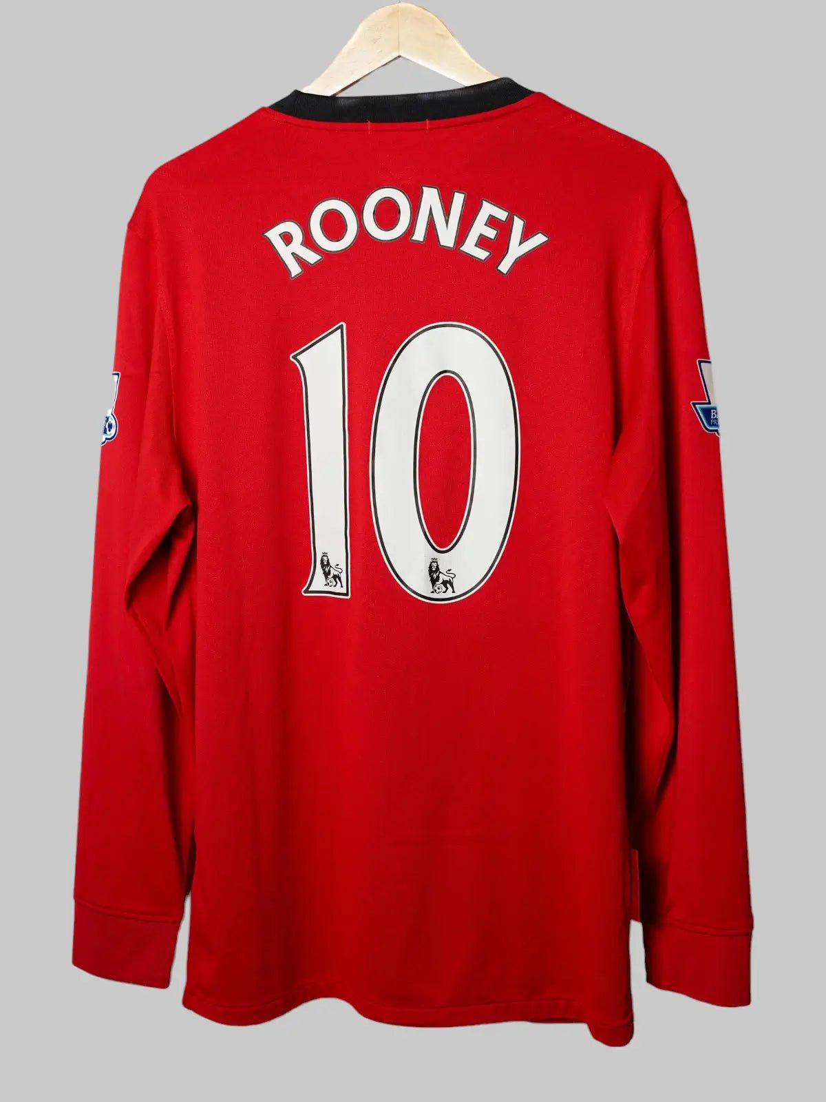 Manchester United Home Shirt L/S 2009/10 Rooney 10 (L)