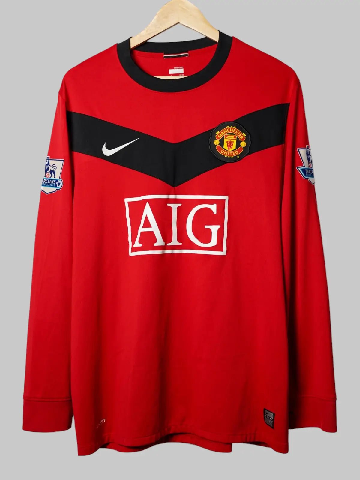 Manchester United Home Shirt L/S 2009/10 Rooney 10 (L)