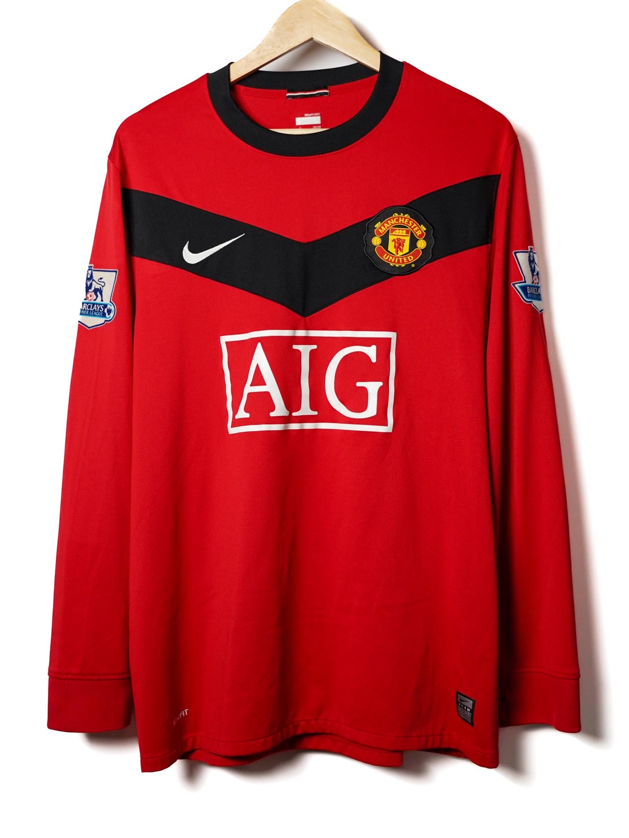 Manchester United Home Shirt L/S 2009/10 Rooney 10 (L)