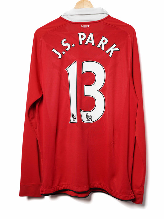 Manchester United Home Shirt L/S 2010/11 J.S. Park (L)