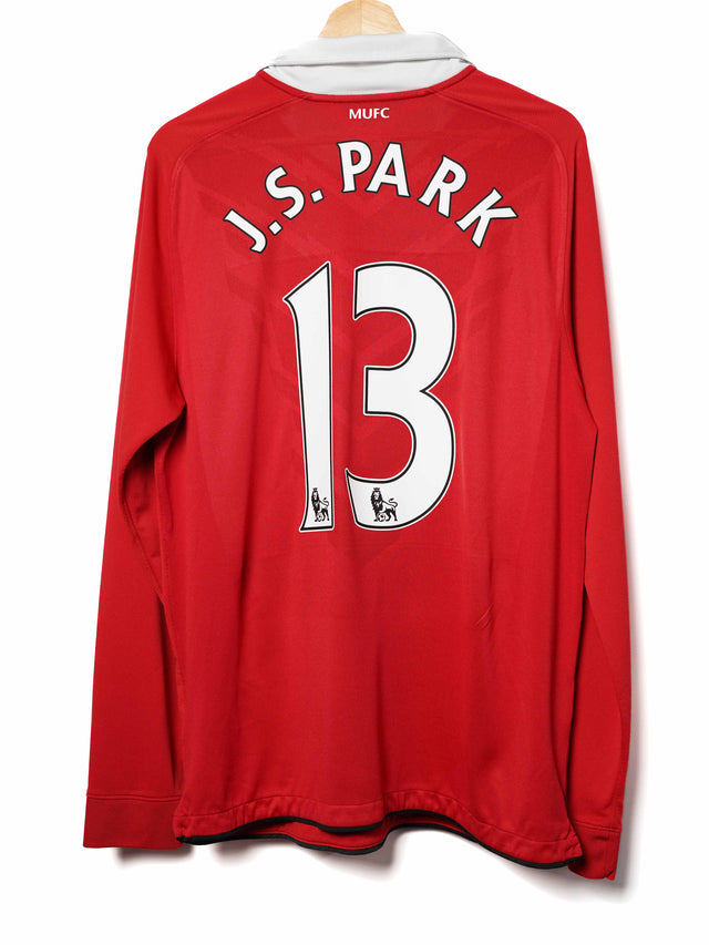 Manchester United Home Shirt L/S 2010/11 J.S. Park (L)