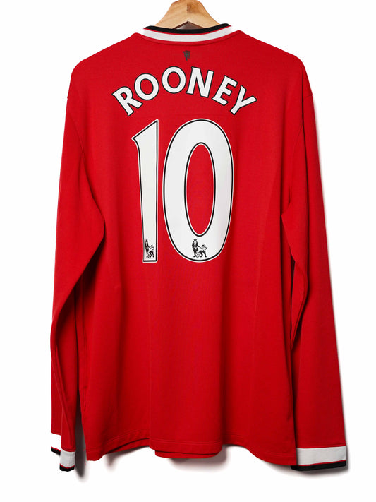 Manchester United Home Shirt L/S 2014/15 Rooney 10 (XL)