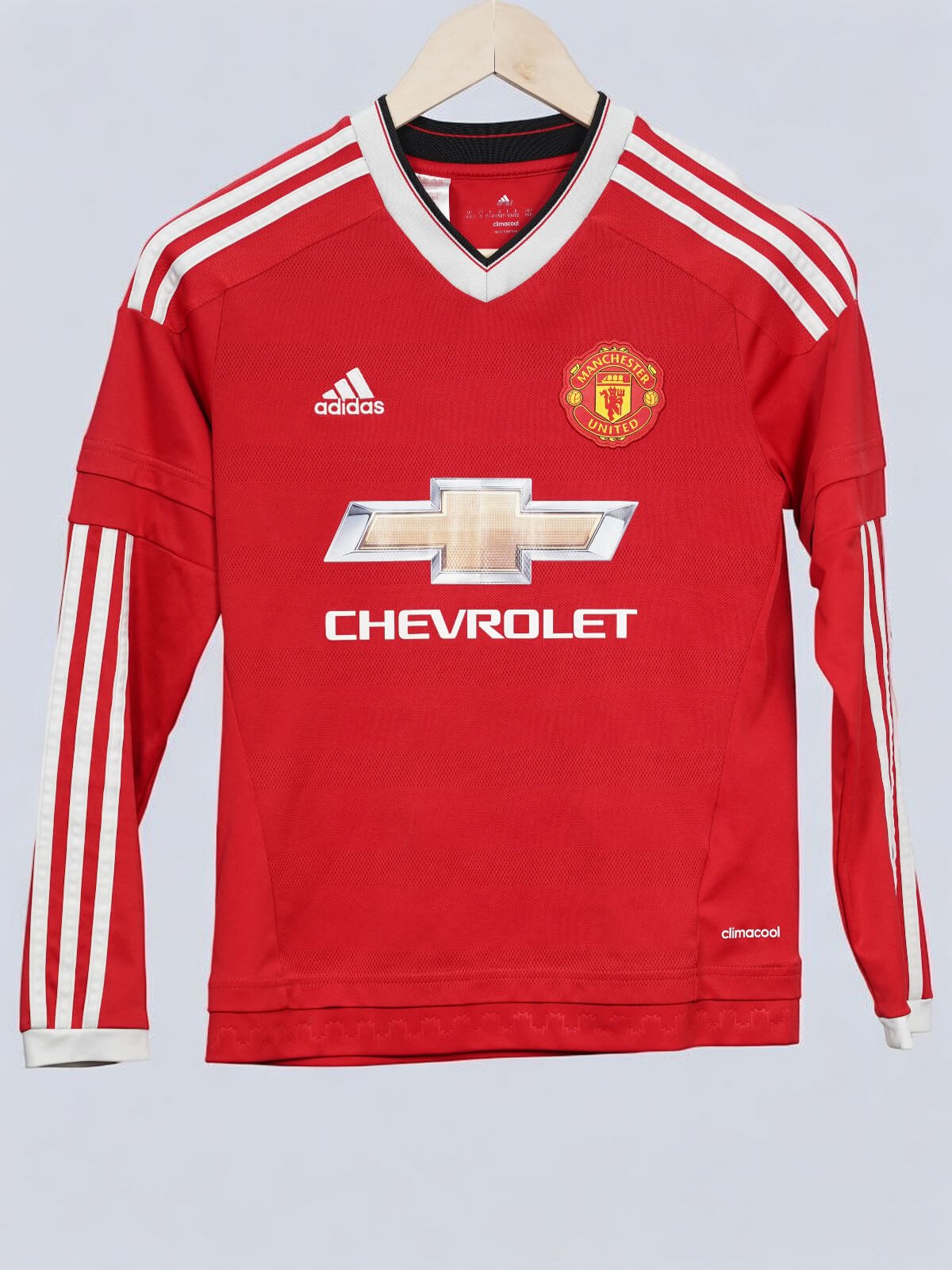 2015/16 Manchester United Home Shirt L/S (M Kids) Adidas | First11