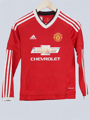 Manchester United Home Shirt L/S 2015/16 (M Kids)