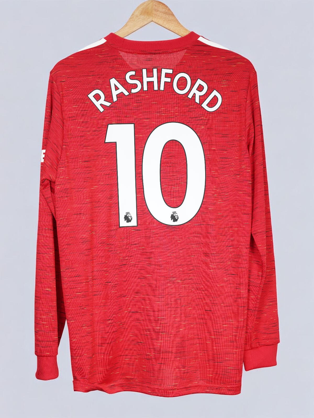 2020/21 Manchester United Rashford #10 Home Shirt L/S (L) Adidas