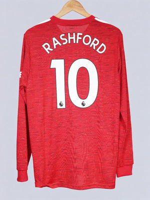 Manchester United Home Shirt L/S 2020/21 Rashford 10 (L)