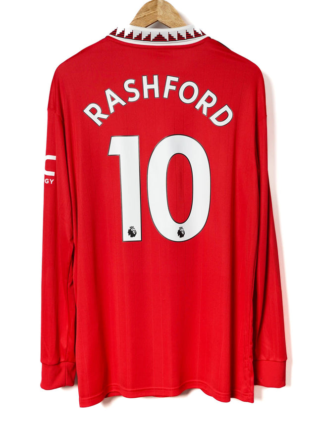 Manchester United home Shirt L/S 2022/23 Rashford 10 (L)