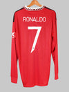 Manchester United Home Shirt L/S 2022/23 Ronaldo #7 (L)