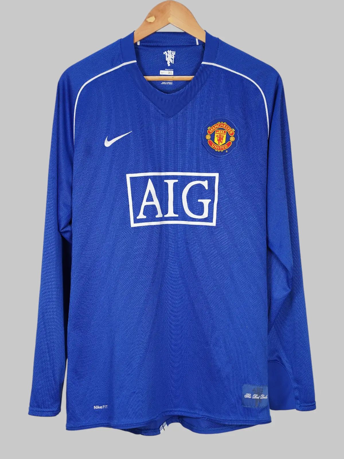 2007-09 Manchester United van der Sar #1 Goalkeeper Shirt (XL) Nike