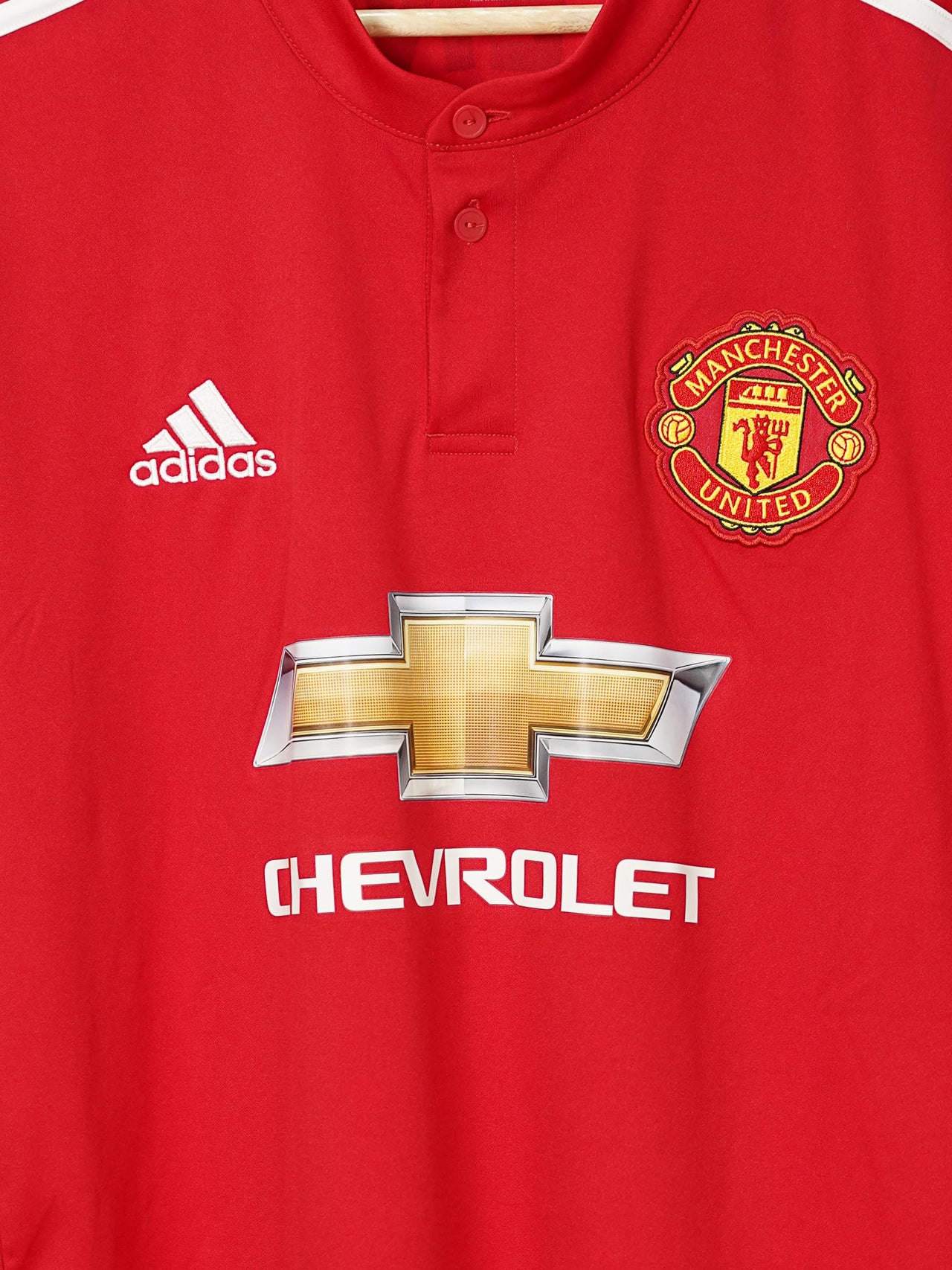 Manchester United L/S Home Shirt 2017/18 Valencia 25 (XL)