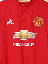 Manchester United L/S Home Shirt 2017/18 Valencia 25 (XL)