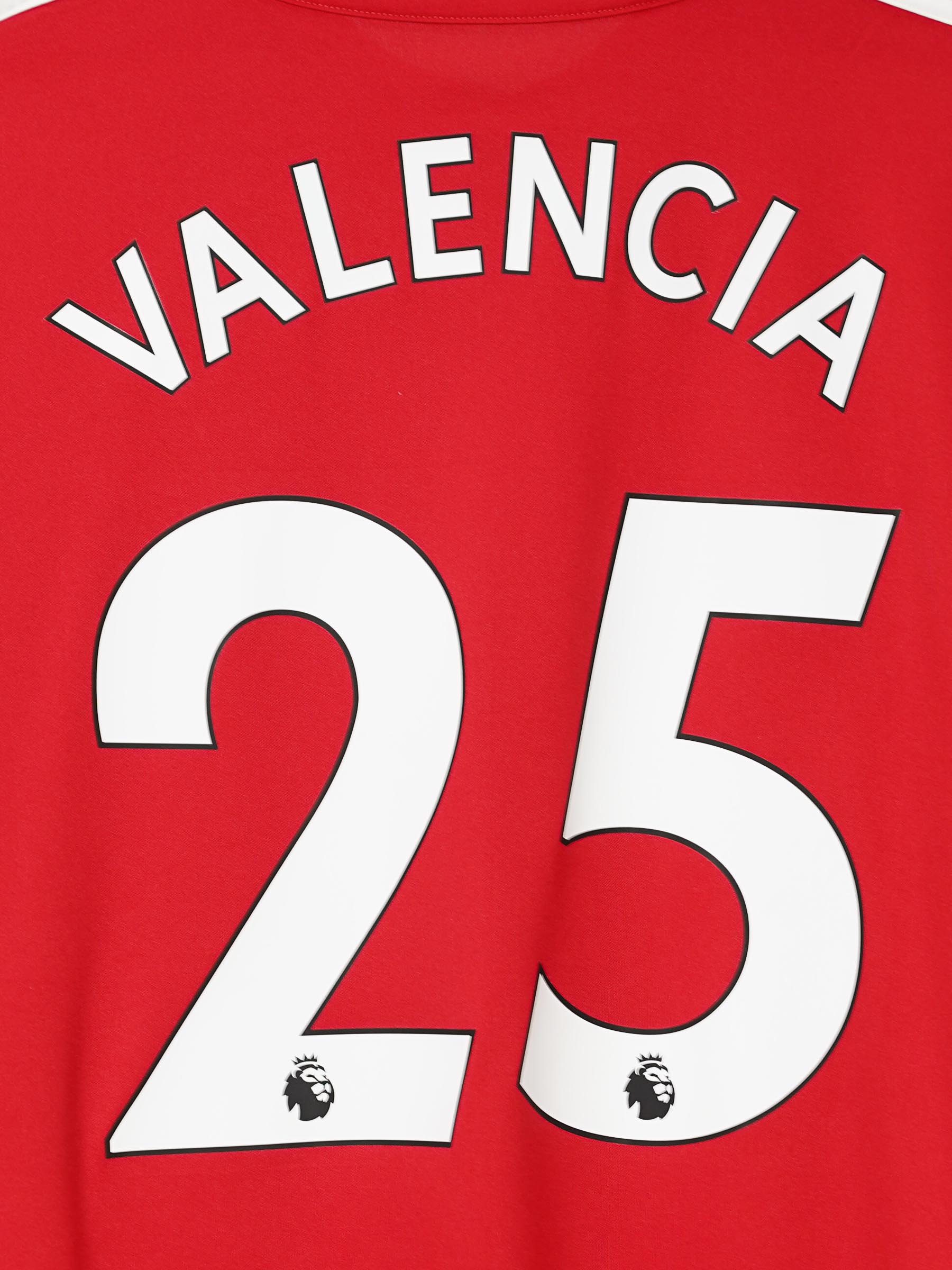 2017/18 Manchester United Valencia #25 Home Shirt L/S (XL) Adidas