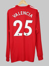 Manchester United L/S Home Shirt 2017/18 Valencia #25 (XL)