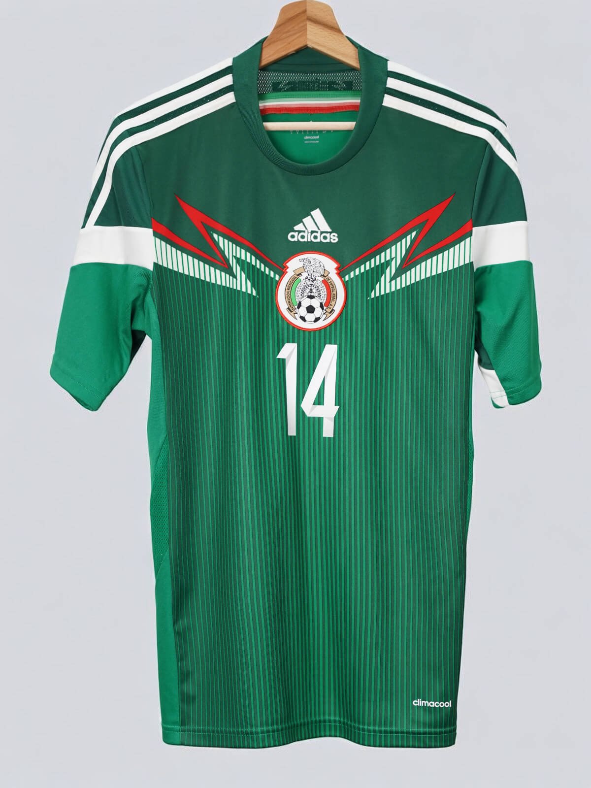 2014 Mexico Chicharito #14 Home Shirt (S) Adidas – First11