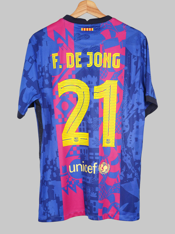 2021/22 Barcelona F. De Jong #21 Third Shirt (L) Nike