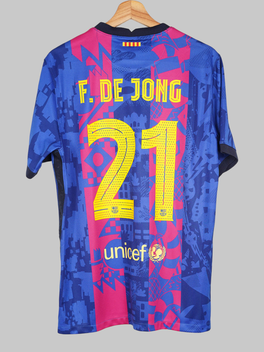2021/22 Barcelona F. De Jong #21 Third Shirt (L)