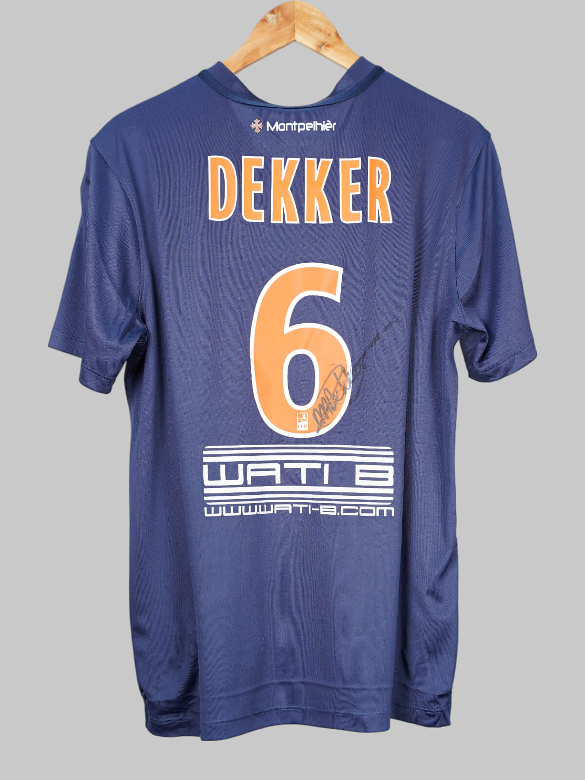 Montpellier Home Shirt 2016/17 Dekker 6 Match Issued & Signed (M Women)