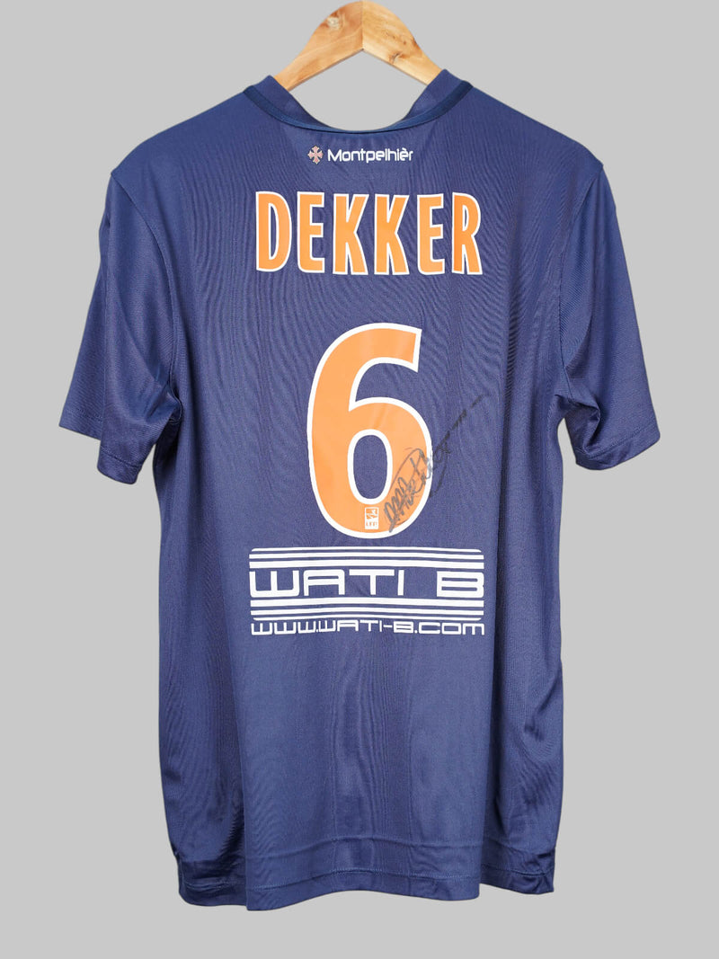 Montpellier Home Shirt 2016/17 Dekker 6 Match Issued & Signed (M Women)