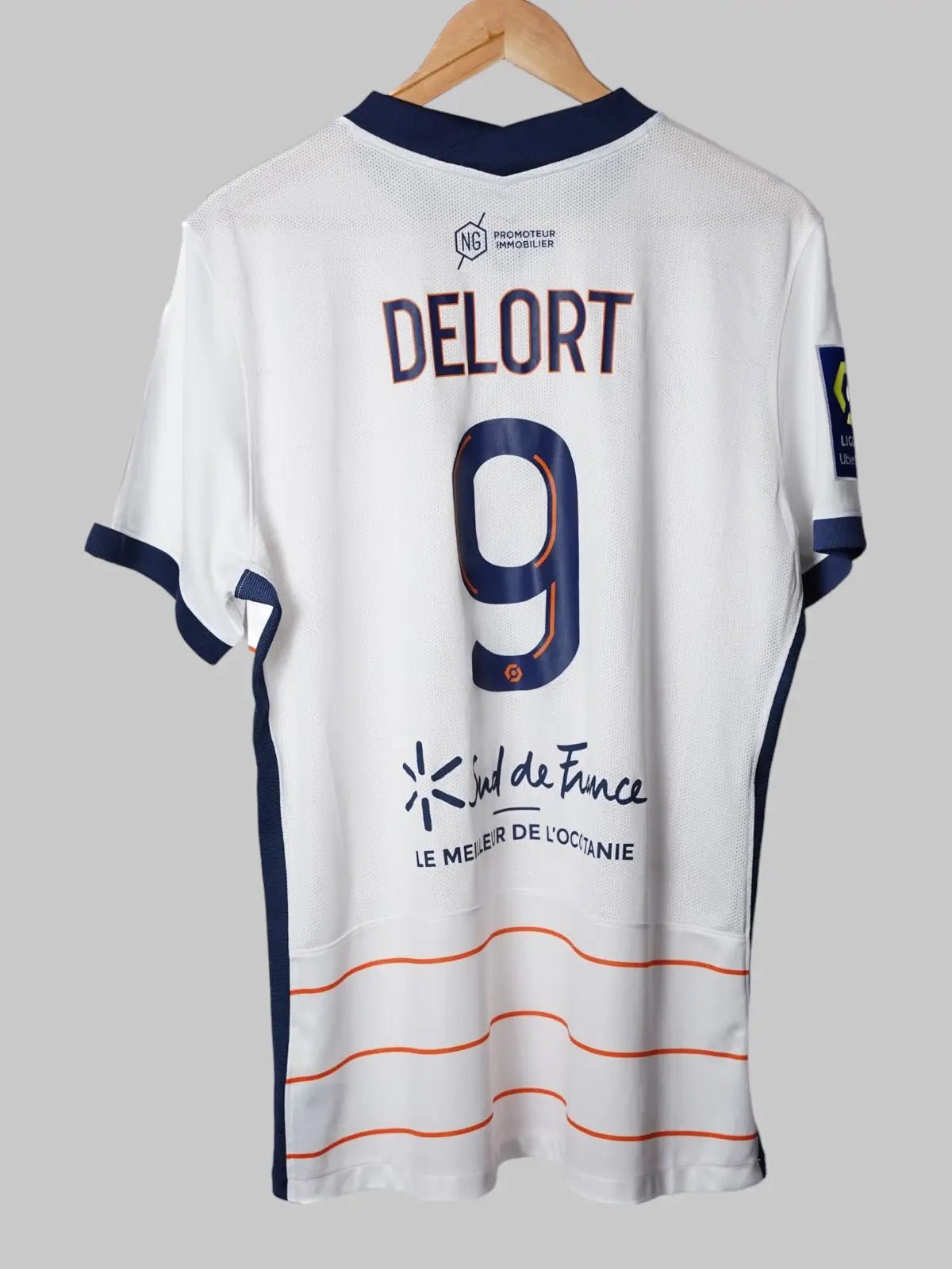 Camiseta Montpellier HSC Away 2021/22 Delort 9 (XL)