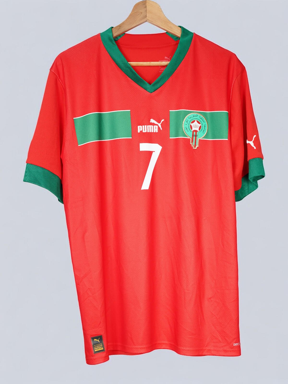 Morocco Home Shirt 2022/23 Ziyech 7 (L)