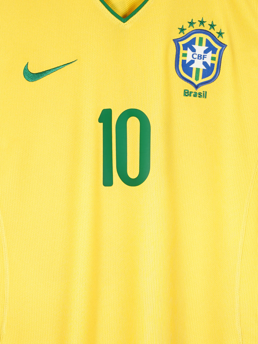 2008/10 Brazil Ronaldinho #10 Home Shirt (L)