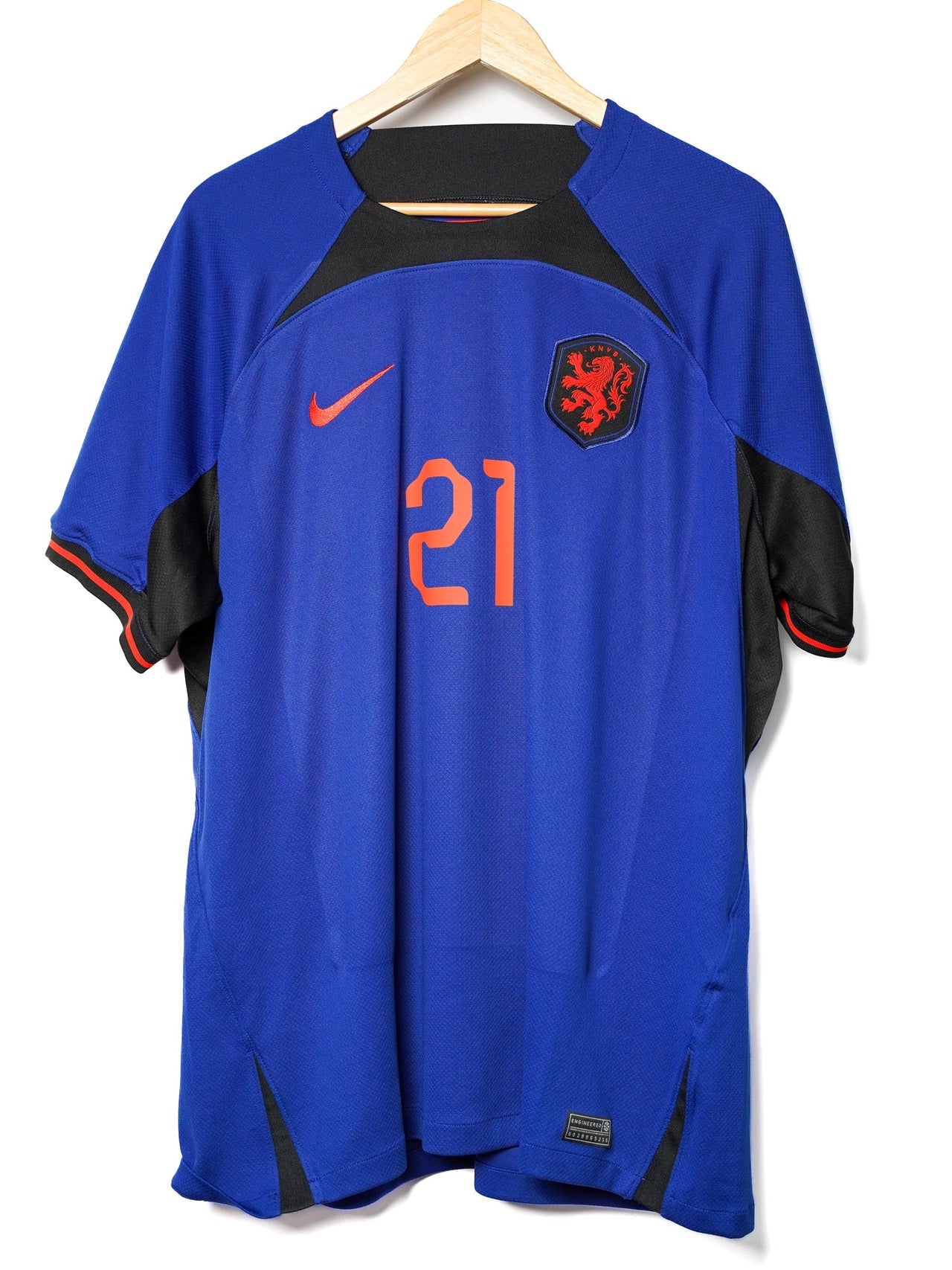 Netherlands Away Shirt 2022/23 F. de Jong 21 (XL)