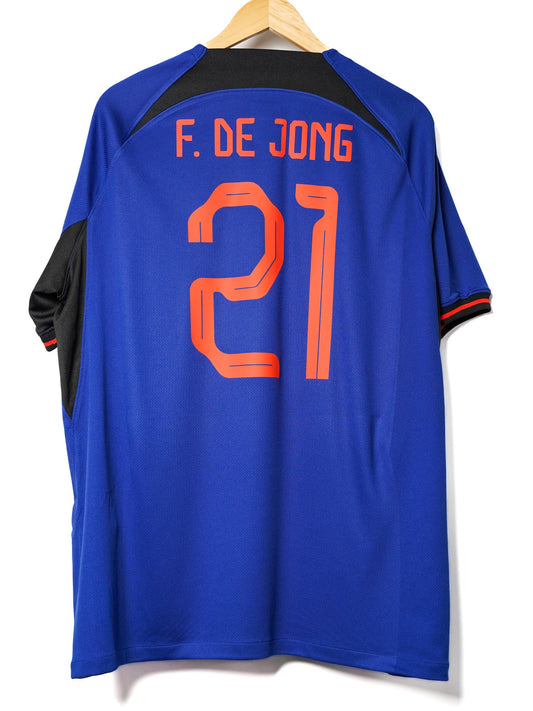 Netherlands Away Shirt 2022/23 F. de Jong 21 (XL)