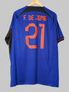 Nederland Uitshirt 2022/23 F. de Jong #21 (XL)