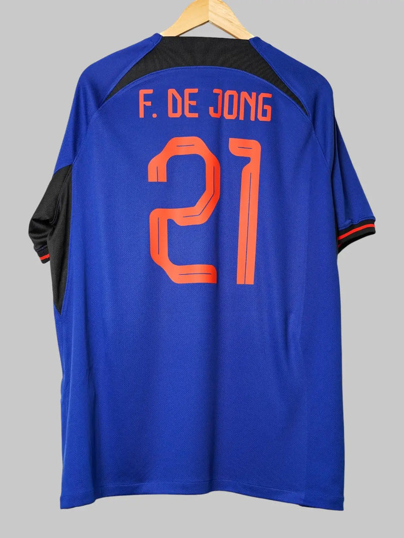 Netherlands Away Shirt 2022/23 F. de Jong 21 (XL)