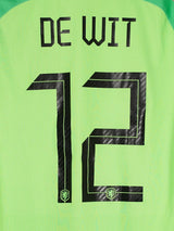 Netherlands Goalkeeper Shirt 2018/19 De Wit 12 (L)