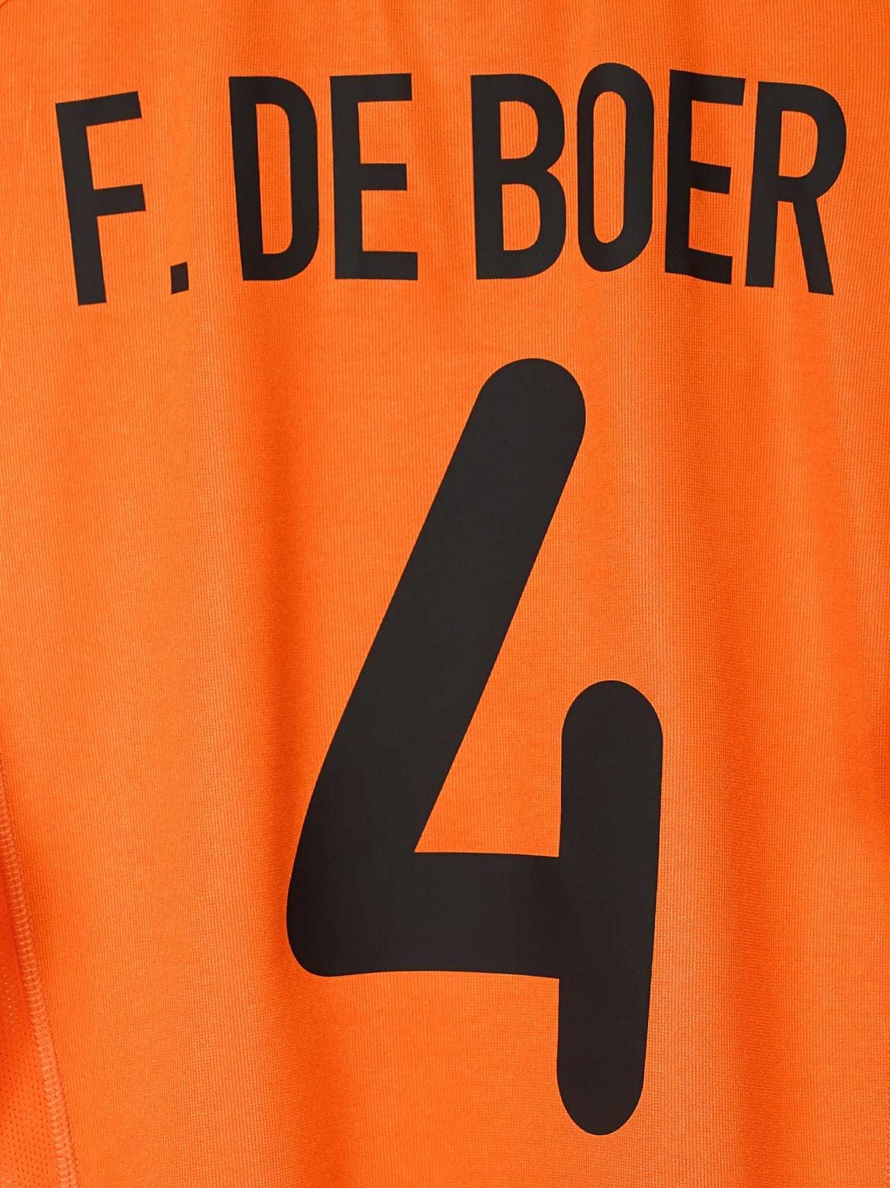 Netherlands Home Shirt 2000/1 F. de Boer 4 (M)