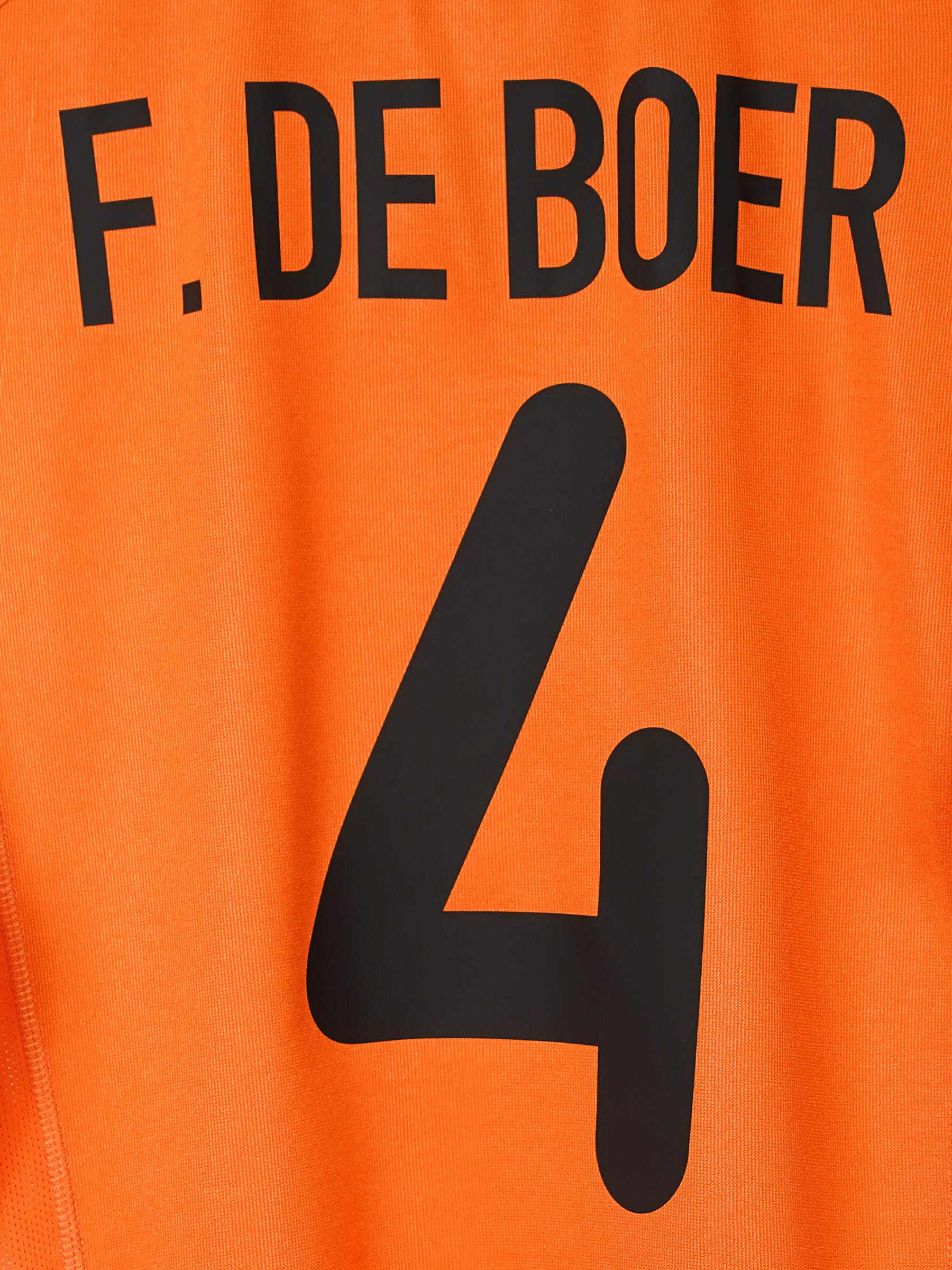 Netherlands Home Shirt 2000/1 F. de Boer 4 (M)