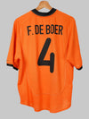 Netherlands Home Shirt 2000/1 F. de Boer #4 (M)