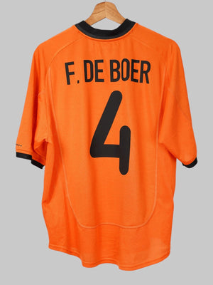 Netherlands Home Shirt 2000/1 F. de Boer 4 (M)