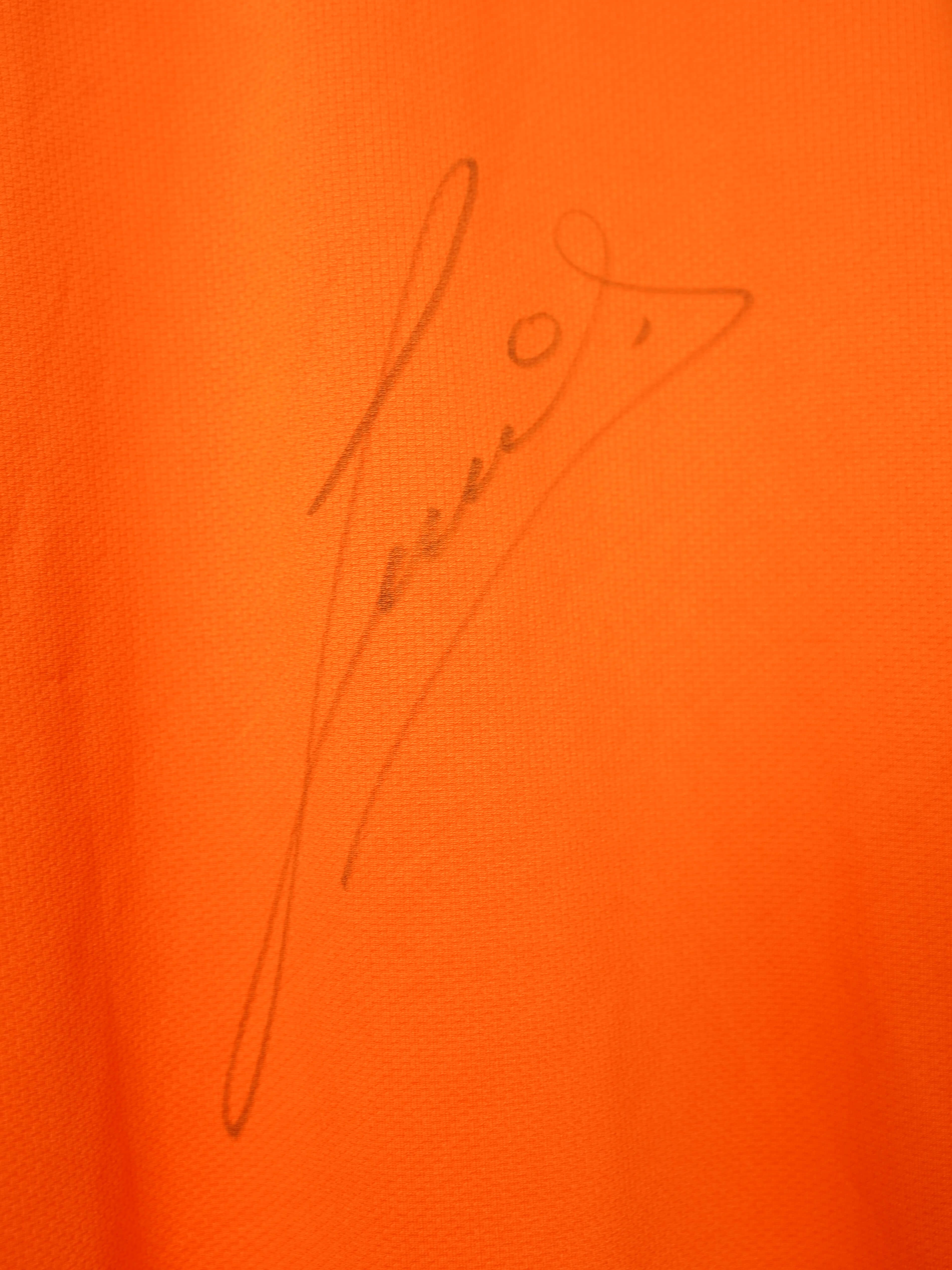 Netherlands Home Shirt 2008 - 10 Signed By Gullit (L)