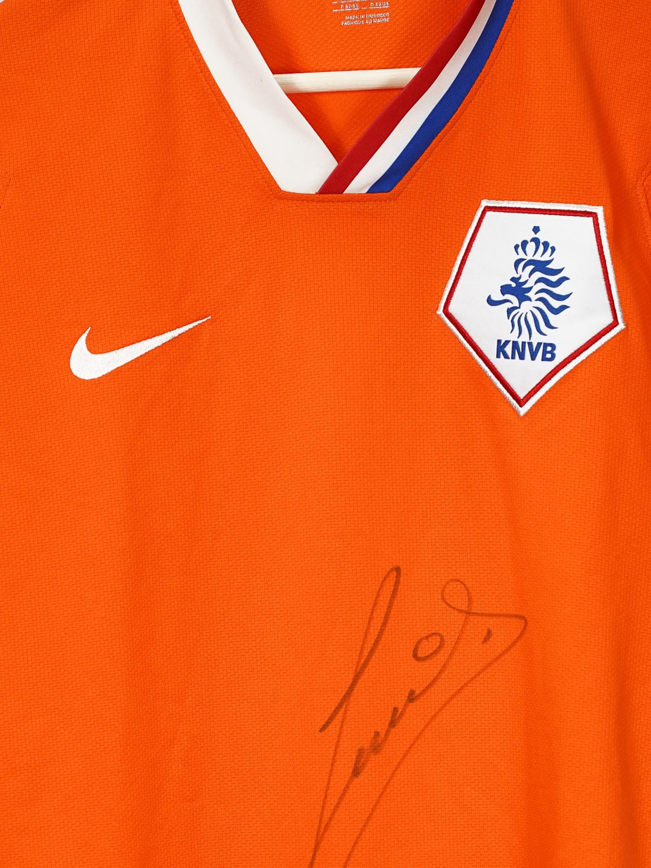 Netherlands Home Shirt 2008 - 10 Signed By Gullit (L)