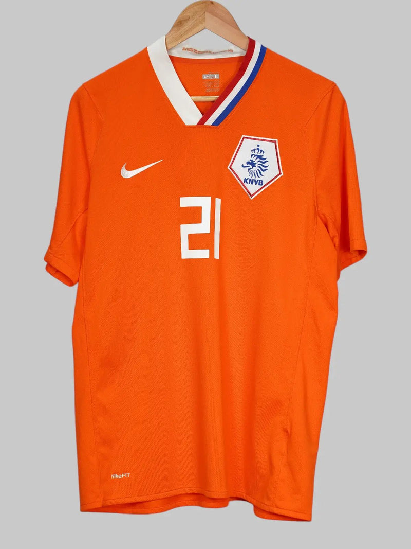 Netherlands Home Shirt 2008/10 Brama 21 (L)