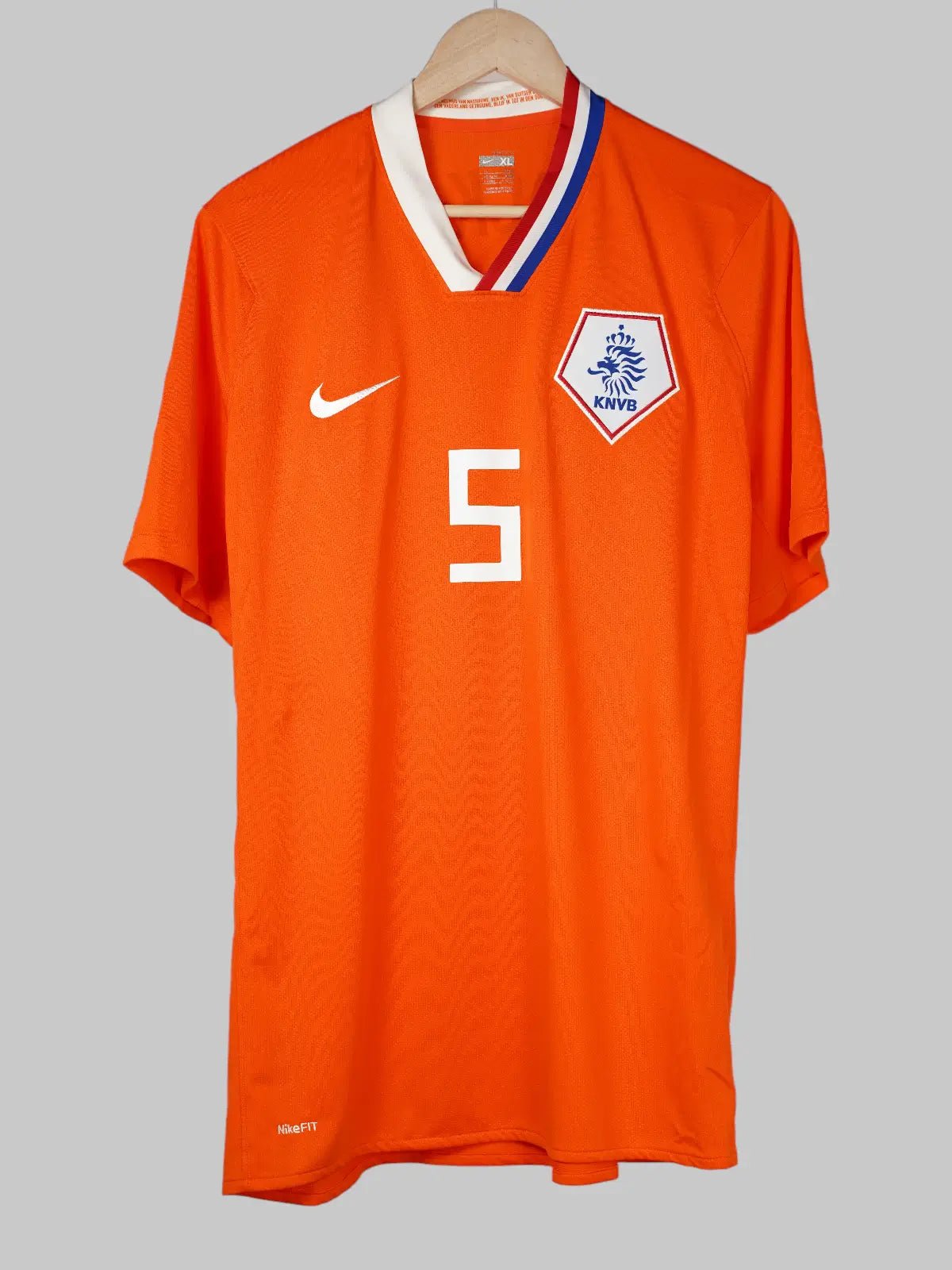 Netherlands Home Shirt 2008/10 V.Bronckhorst 5 (XL)