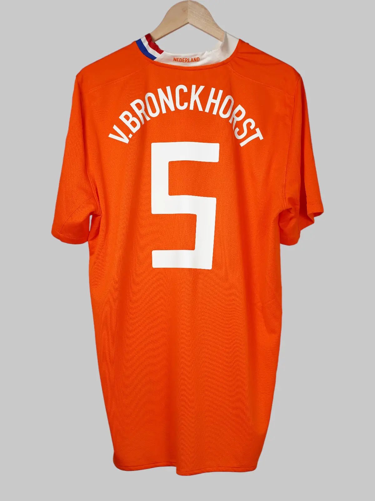 Netherlands Home Shirt 2008/10 V.Bronckhorst 5 (XL)