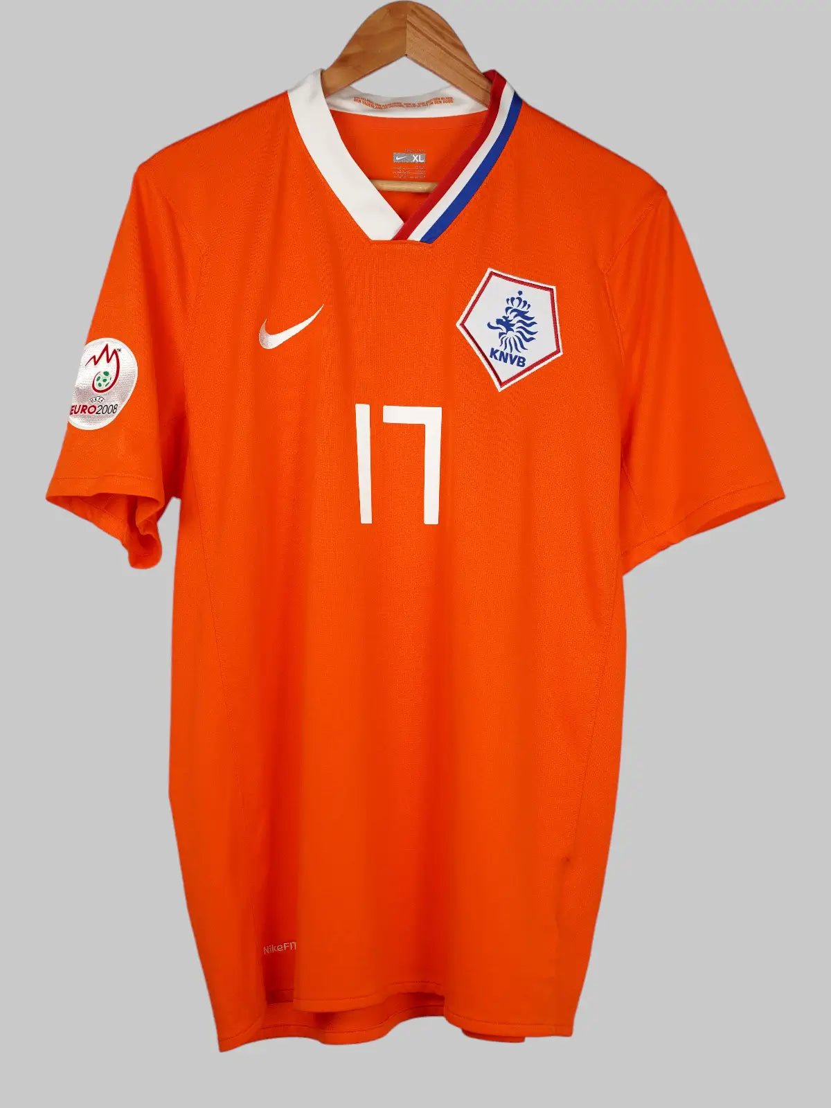 Netherlands Home Shirt 2008/9 De Jong 17 (XL)