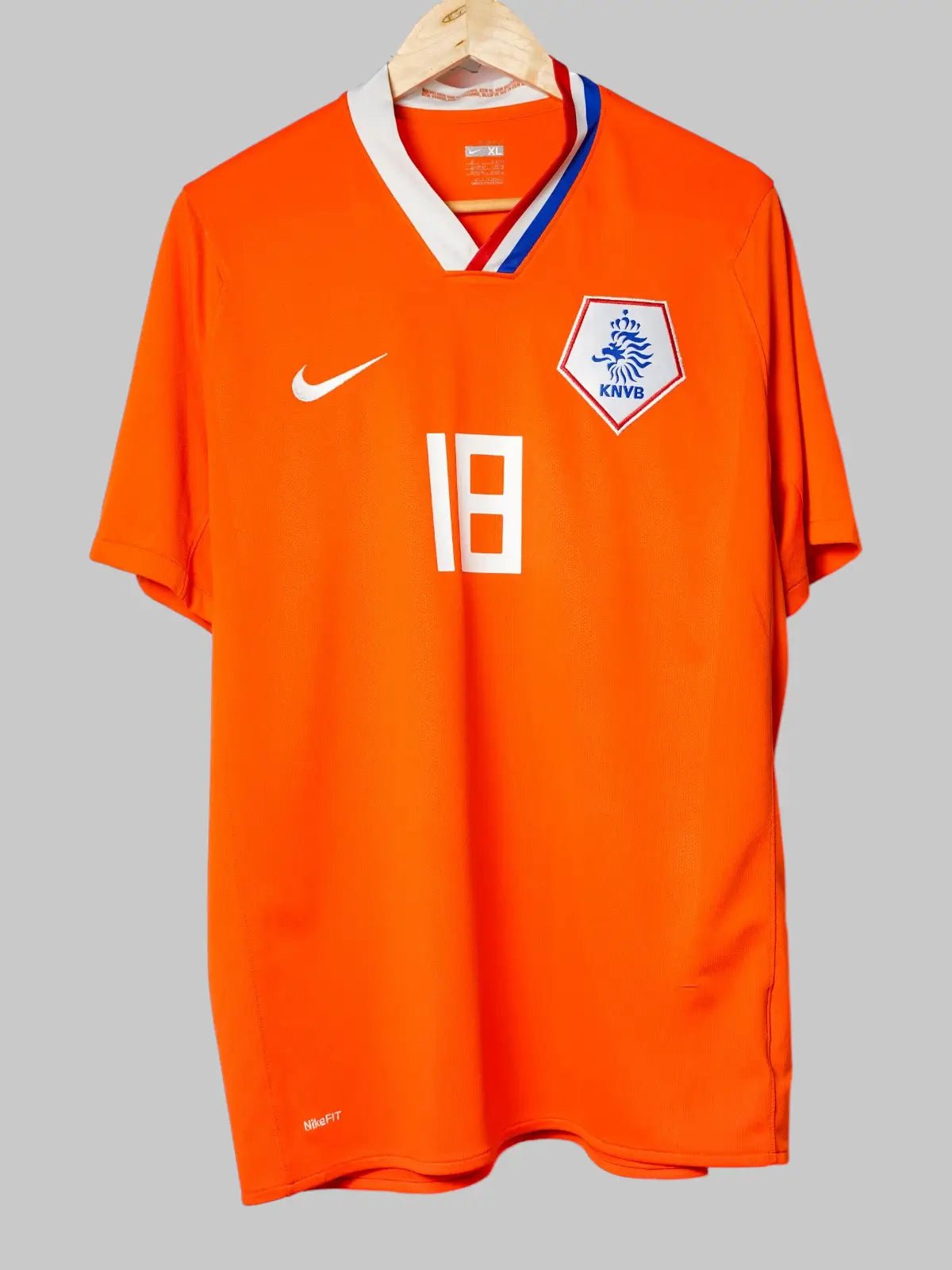 Netherlands Home Shirt 2008/9 Kuyt 18 (XL)