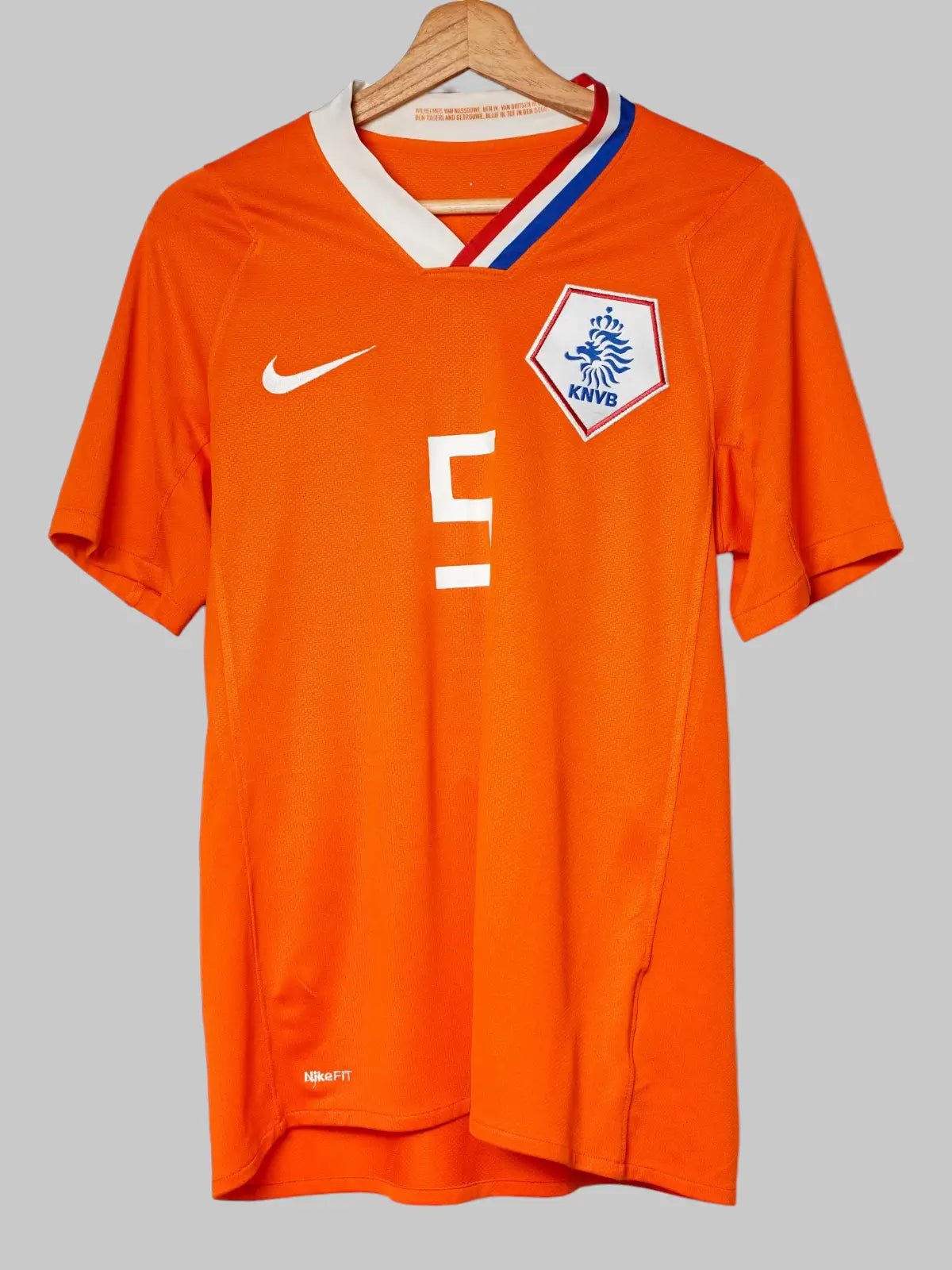 Netherlands Home Shirt 2008/9 V.Bronckhorst 5 (M)