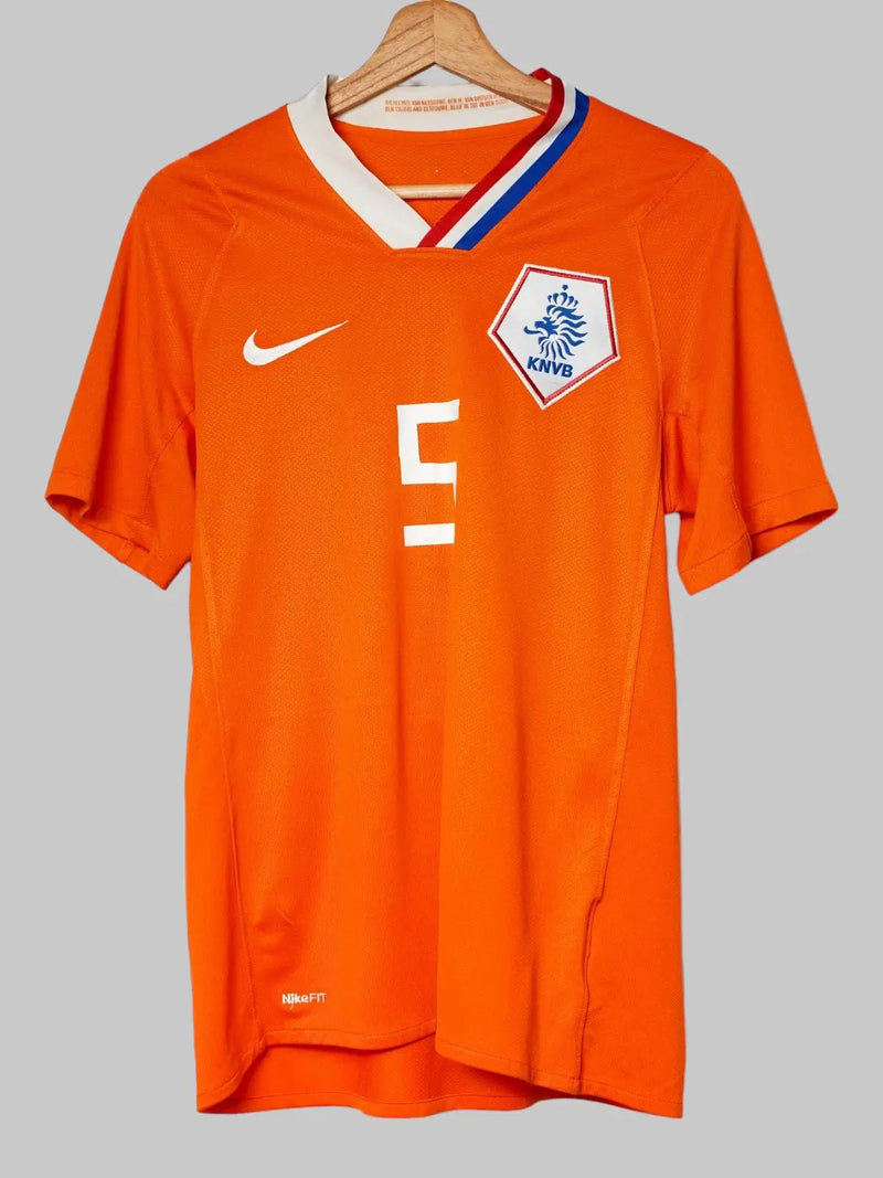 Netherlands Home Shirt 2008/9 V.Bronckhorst 5 (M)