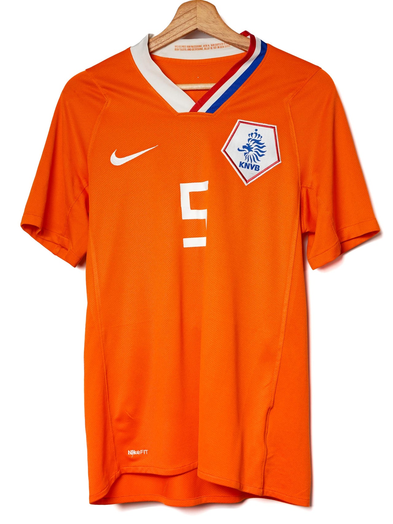 Netherlands Home Shirt 2008/9 V.Bronckhorst 5 (M)