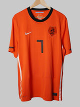 Netherlands Home Shirt 2010/11 Kuyt 7 (XL)