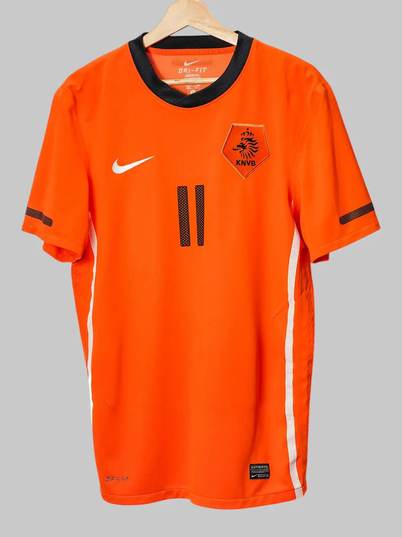Netherlands Home Shirt 2010/11 Player Issue Robben 11 (L)
