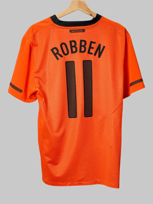 Netherlands Home Shirt 2010/11 Player Issue Robben 11 (L)