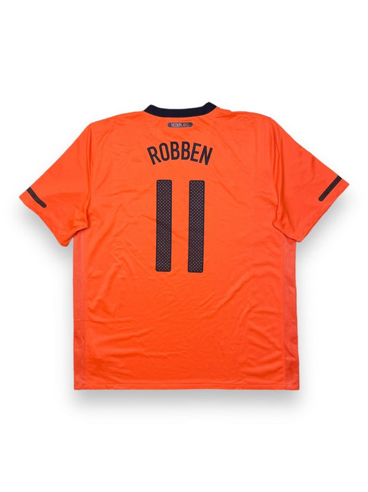 Netherlands Home Shirt 2010/11 Robben #11 - 10/10 - XL