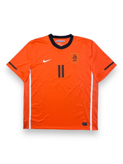 Netherlands Home Shirt 2010/11 Robben #11 - 10/10 - XL