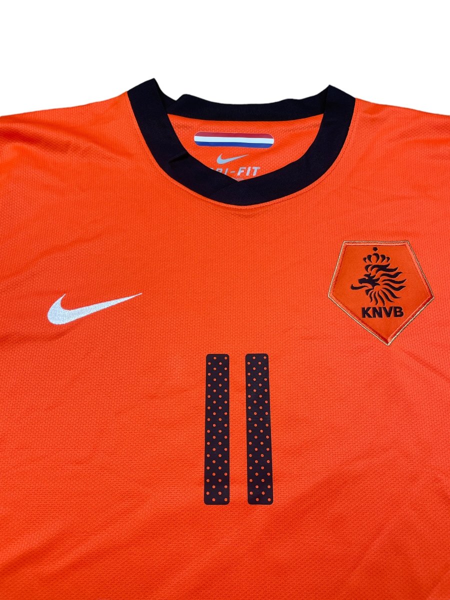 Netherlands Home Shirt 2010/11 Robben #11 - 10/10 - XL